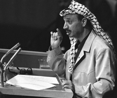 Arafat before UN 1974
