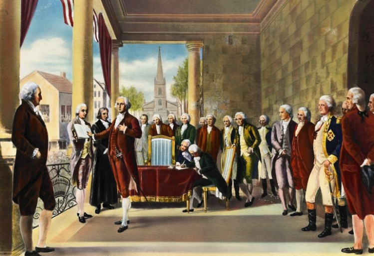 George Washington took his first oath of office
